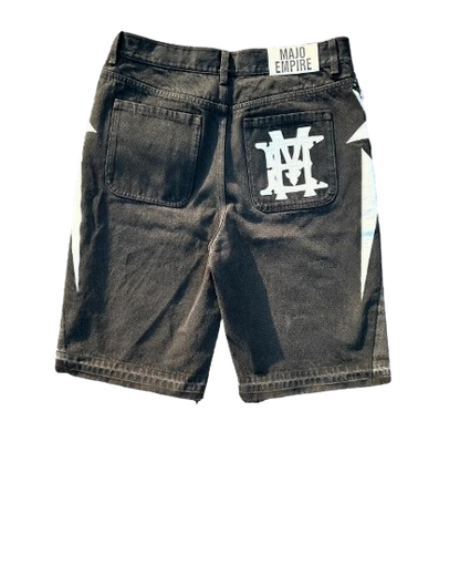 Y2k Star Emblem denim shorts