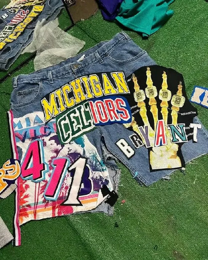 Cartoon Vibe Y2K Denim Shorts