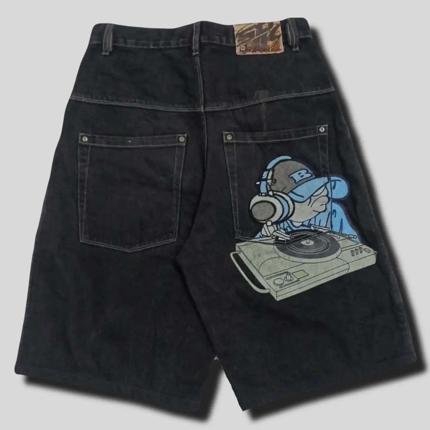 Cartoon Vibe Y2K Denim Shorts