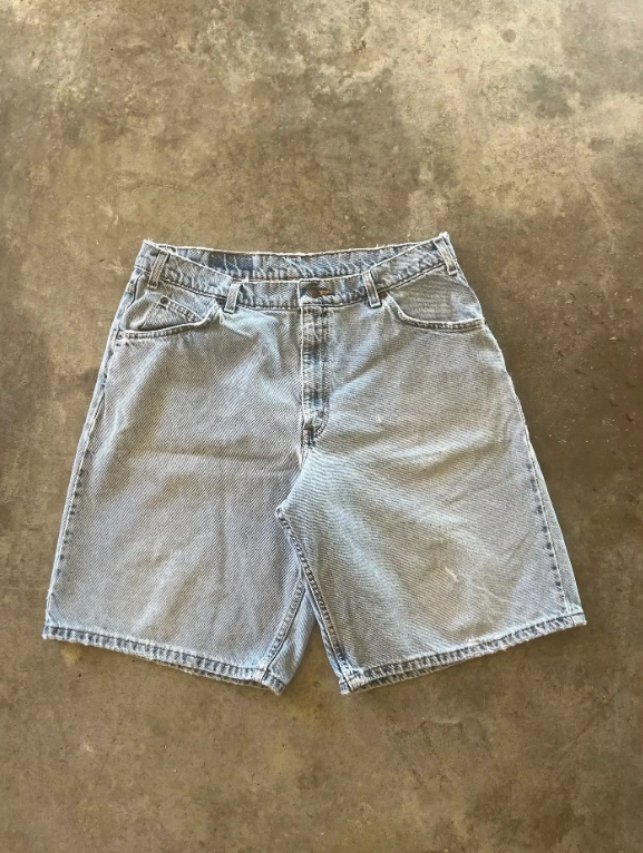 Y2K Embroidered Denim Shorts